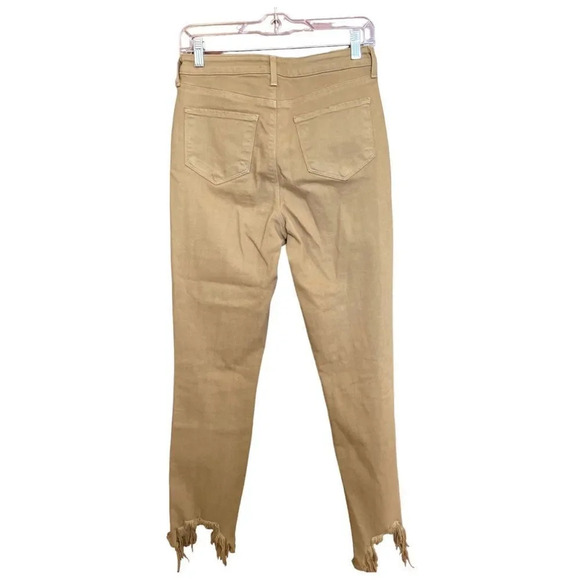 L'AGENCE High Line High Rise Skinny Destroyed Jeans in Sahara Size 26 - Picture 3 of 9